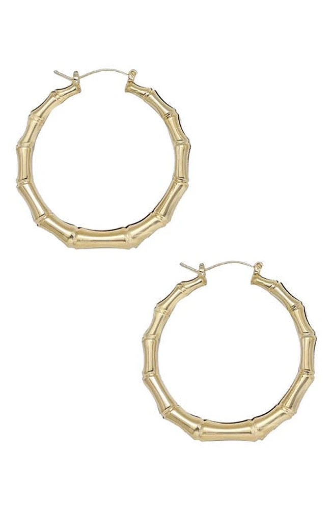 Ettika Bamboo Hoop Earrings in Gold at Nordstrom