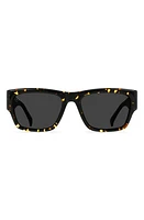 RAEN Rufio 55mm Polarized Rectangular Sunglasses in Cosmos Tortoise/Smoke Polar at Nordstrom