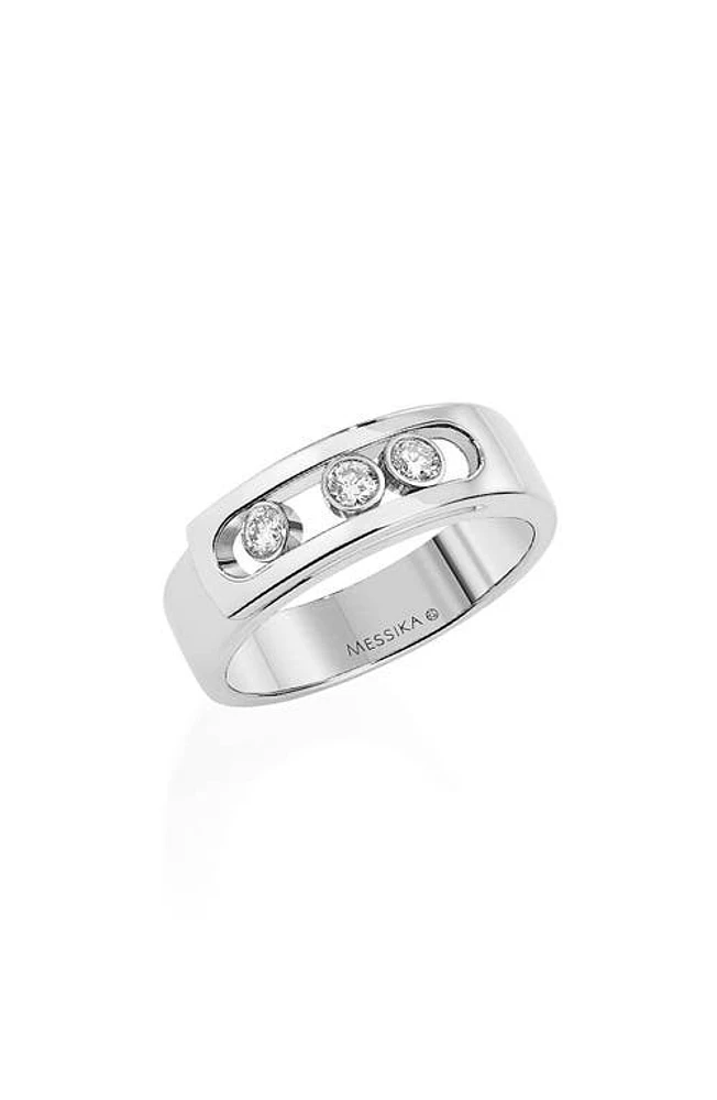 Messika Move Noa Diamond Band Ring in White Gold at Nordstrom, Size 7.25