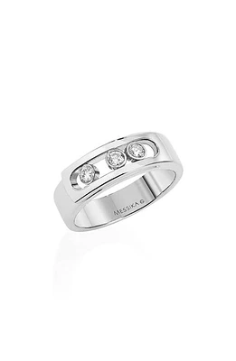 Messika Move Noa Diamond Band Ring in White Gold at Nordstrom, Size 7.25