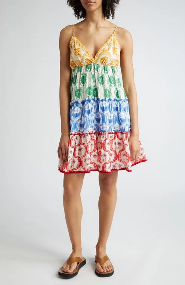 FARM Rio Summer Mix Mini Sundress Yellow Multi at Nordstrom,