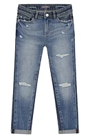 DL1961 Kids' Harper Ripped Boyfriend Straight Leg Jeans in Twilight Hour Distressed at Nordstrom, Size 10