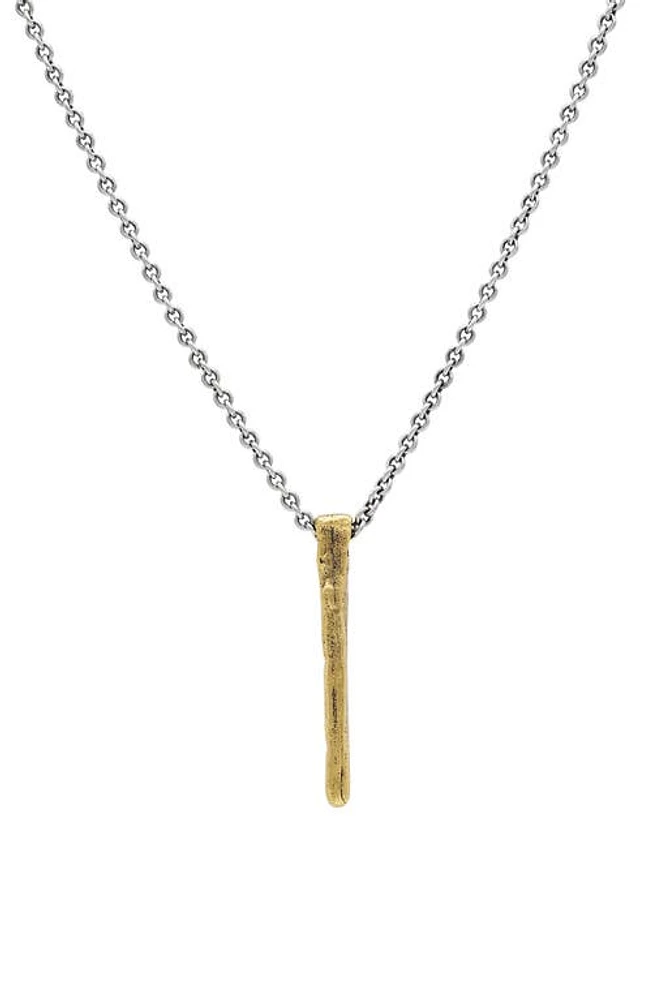 John Varvatos Men's Nails Pendant Necklace in Mixed Metal at Nordstrom, Size 24