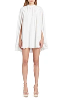 Amanda Uprichard Sancerre Long Sleeve Capelet Cocktail Minidress in Ivory at Nordstrom, Size Medium