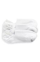 Hue Assorted 3-Pack Arch Hug Cotton Blend Liner Socks in White Pack at Nordstrom