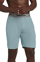 Tommy John Luxe Stripe Pajama Shorts Slate at Nordstrom,