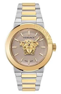 Versace Medusa Infinite Bracelet Watch, 47mm in Two Tone at Nordstrom