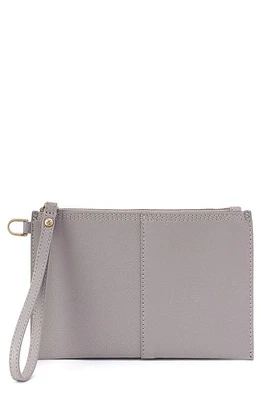 HOBO Small Vida Leather Wristlet in Morning Dove Grey at Nordstrom