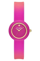 Kate Spade New York mini park row silicone strap watch, 28mm in at Nordstrom