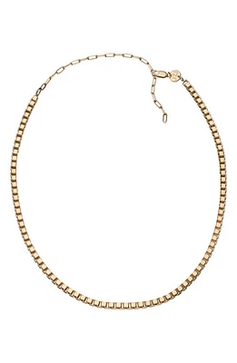 Jennifer Zeuner Rima Box Chain Necklace in Gold Vermeil at Nordstrom