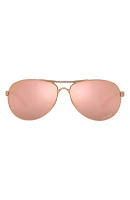 Oakley Feedback 59mm Prizm Pilot Sunglasses in Rose Gold at Nordstrom