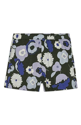 NN07 Ryder 5719 Floral Drawstring Shorts Rosin at Nordstrom,