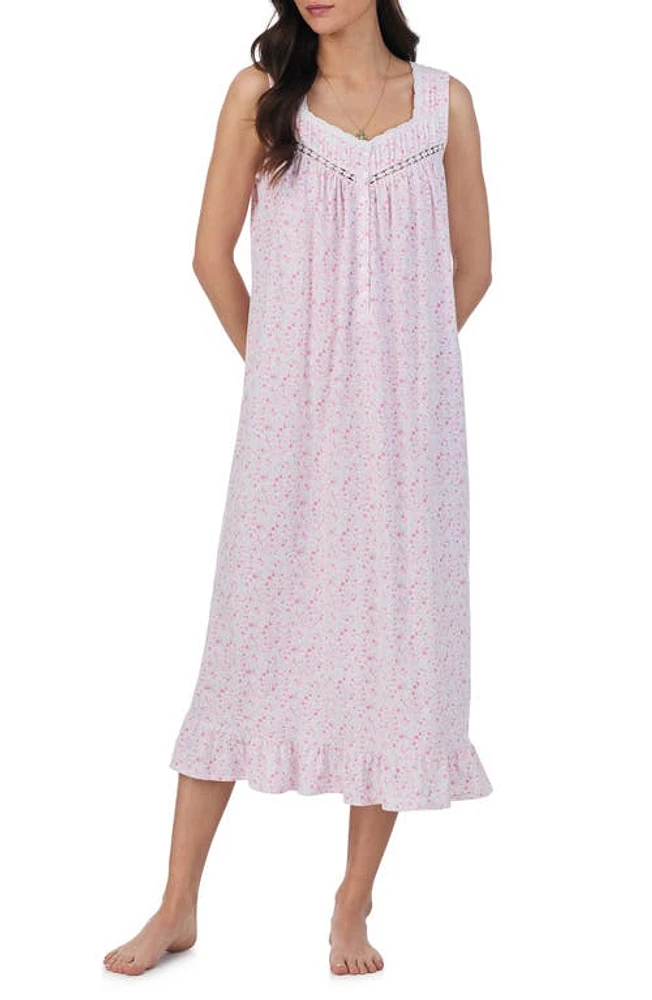 Eileen West Sleeveless Cotton Ballet Nightgown White at Nordstrom