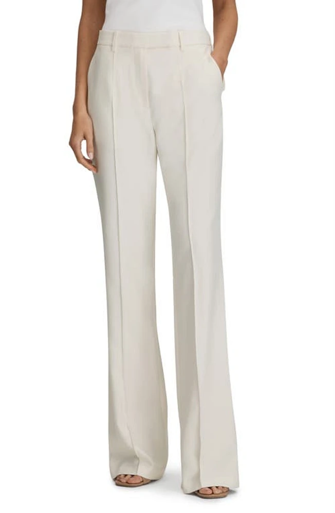 Reiss Millie Wide Leg Pants Cream at Nordstrom,