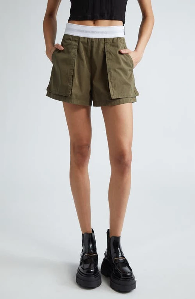 Alexander Wang High Waist Cargo Rave Shorts at Nordstrom,