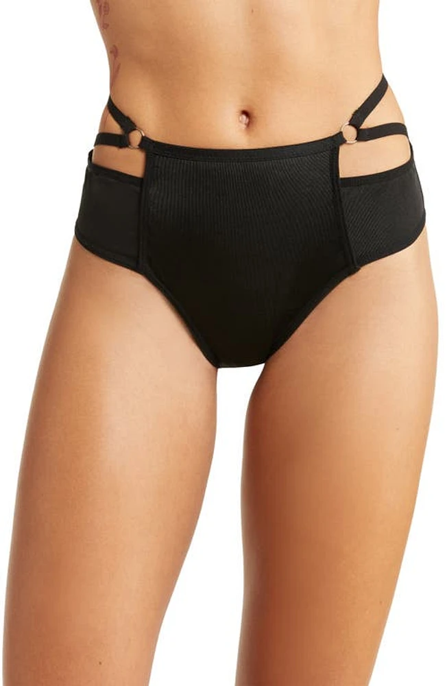 Hauty Strapped Up Bikini Black at Nordstrom,