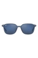 Ray-Ban Leonard 51mm Mirrored Square Sunglasses in Blue Mirror at Nordstrom