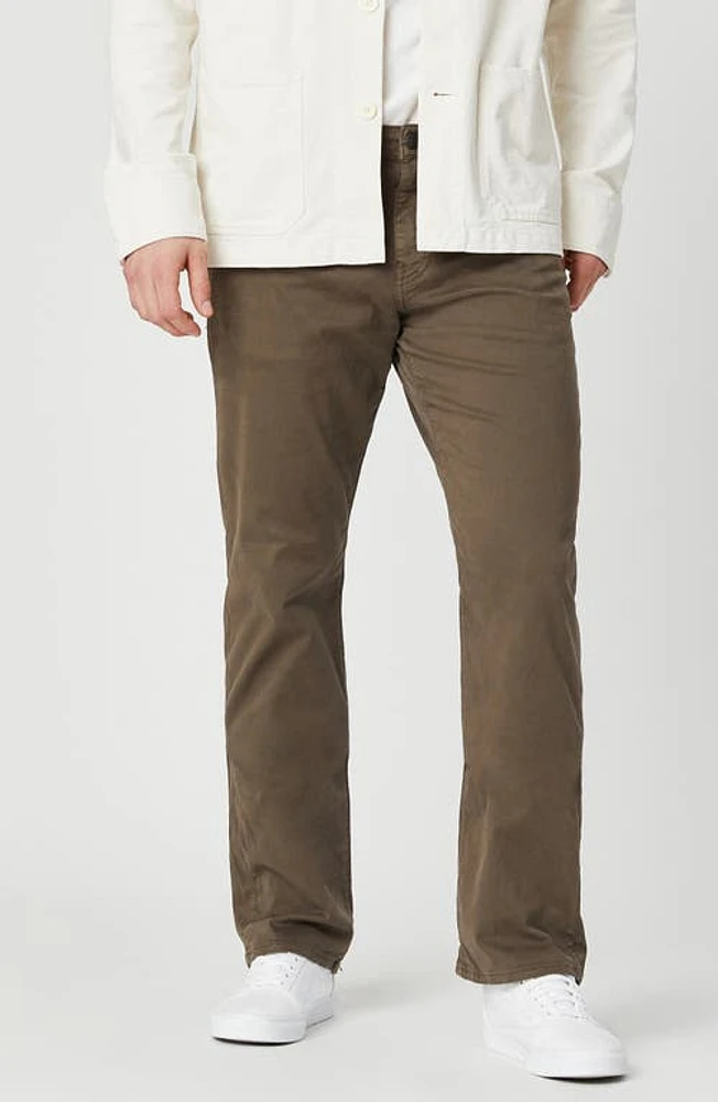 Mavi Jeans Zach Straight Leg Sateen Twill Pants Morel at Nordstrom, X