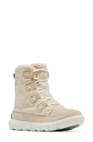 SOREL Explorer Next Joan Faux Shearling Bootie Bleached Ceramic/Sea Salt at Nordstrom,