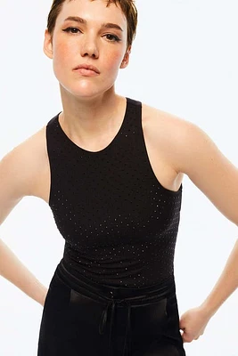 Nocturne Sparkling Bodysuit in Black at Nordstrom