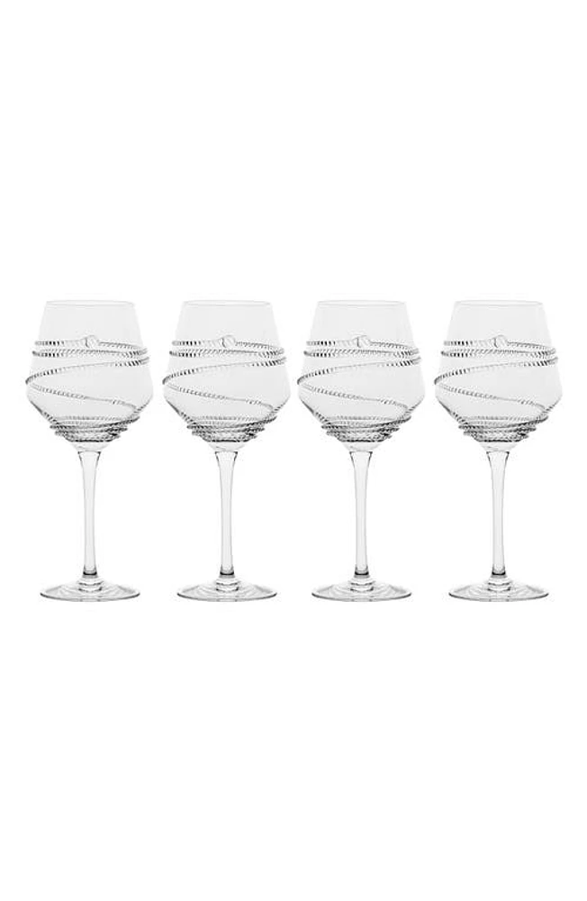 Juliska Chloe Set of 4 Stem Wine Glasses Gift Box in Clear at Nordstrom