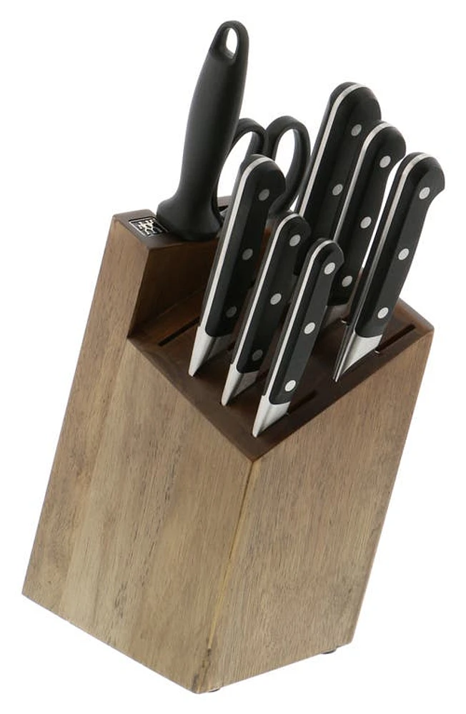 ZWILLING Pro 9-Piece Knife Block Set in Stainless Steel at Nordstrom