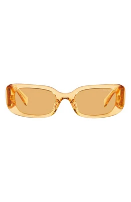 Miu Miu 51mm Rectangular Sunglasses in Orange at Nordstrom