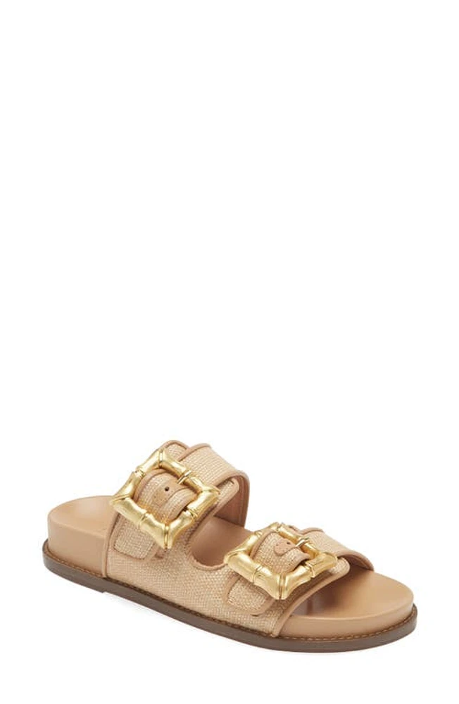 Schutz Enola Slide Sandal Light Wood at Nordstrom,