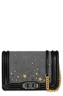 Rebecca Minkoff Small Love Celestial Stud Crossbody Bag in Grey at Nordstrom