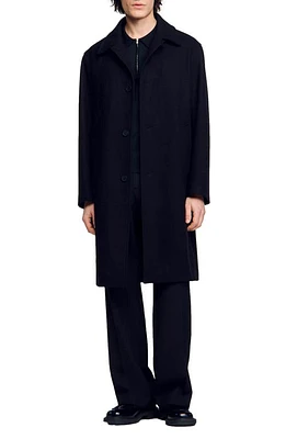 sandro Apollo Wool Blend Coat at Nordstrom,