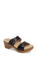 Dansko Sophie Slide Sandal Black Full Grain Leather at Nordstrom,