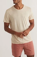 Marine Layer Heathered Hemp & Cotton Pocket T-Shirt Sand at Nordstrom,