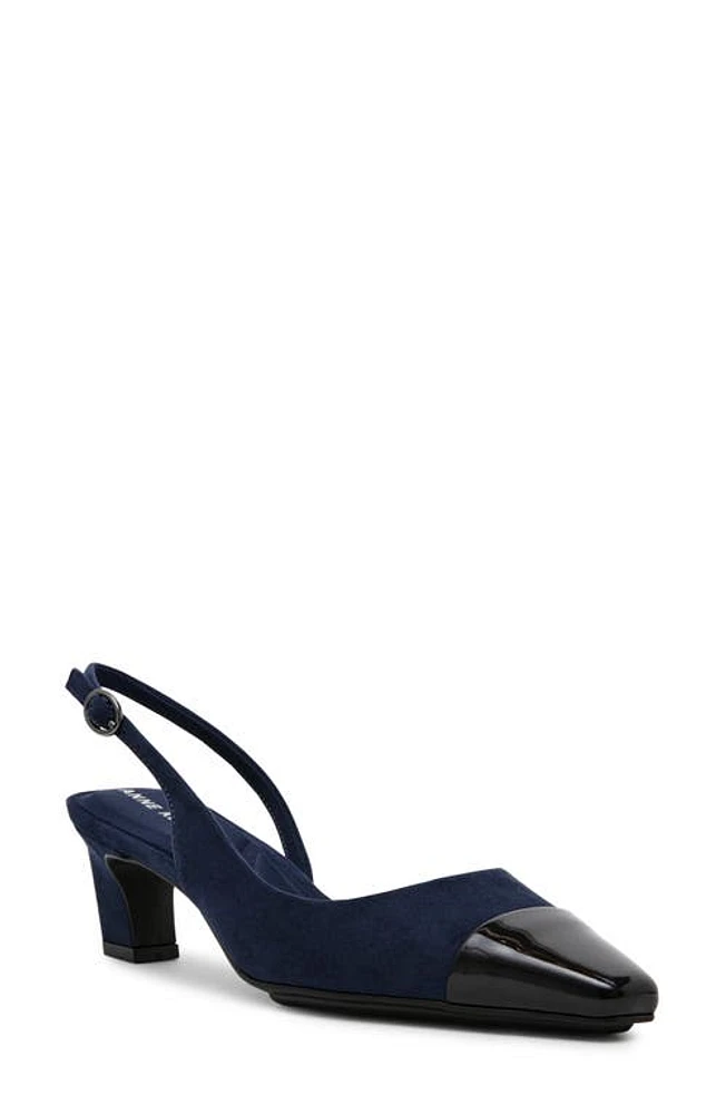 Anne Klein Sadella Square Toe Slingback Pump at Nordstrom,