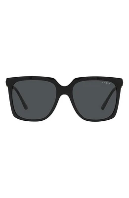 VOGUE 54mm Square Sunglasses in Black at Nordstrom