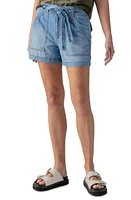 Sanctuary Reissue High Waist Sash Denim Shorts Sun Drench at Nordstrom,