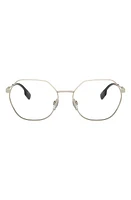 burberry 54mm Round Optical Glasses in Light Gold at Nordstrom