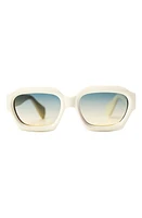 Wisdom Frame 8 53mm Gradient Square Sunglasses in Bone at Nordstrom