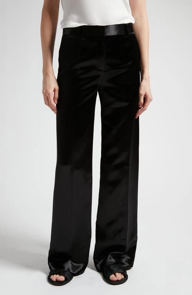 The Row Encore Satin Pants Black at Nordstrom,