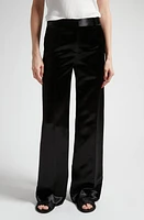 The Row Encore Satin Pants Black at Nordstrom,