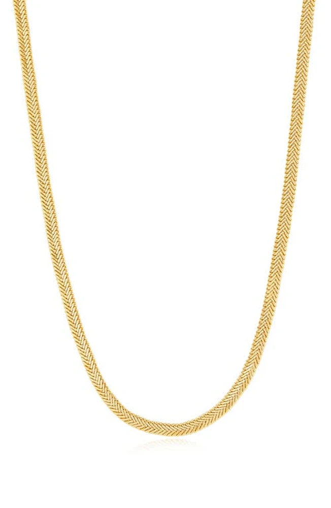 Luv AJ The Arezou Snake Chain Collar Necklace in Gold at Nordstrom