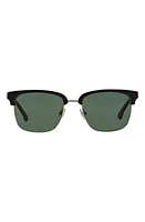 Brooks Brothers 53mm Square Sunglasses in Gold Black/Green at Nordstrom