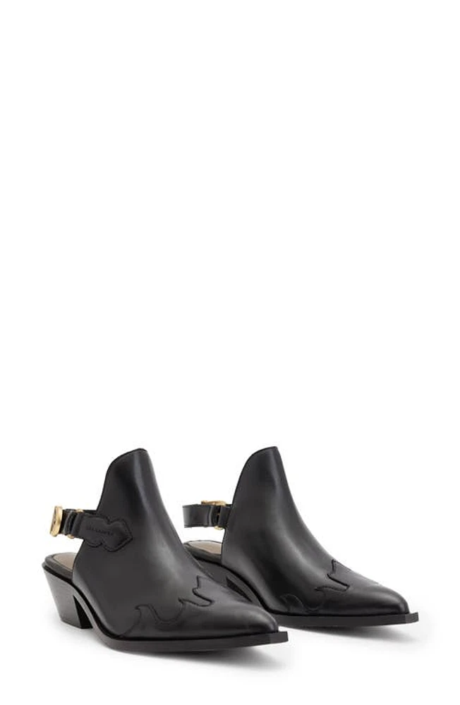 AllSaints Desola Slingback Mule Black at Nordstrom,