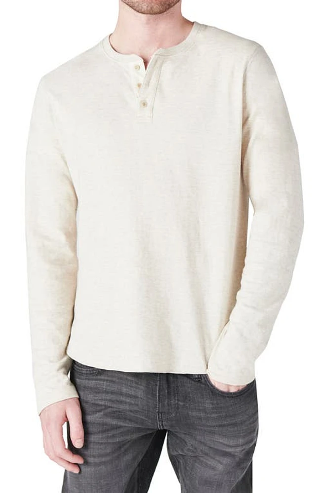 Lucky Brand Duofold Cotton Henley in Oatmeal at Nordstrom, Size Xx-Large