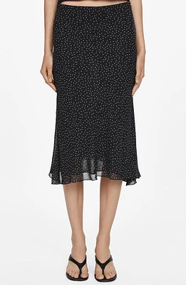 MANGO Any Midi Skirt Black at Nordstrom,