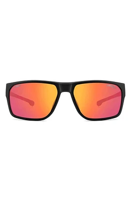 Carrera Eyewear x Ducati 59mm Rectangular Sunglasses in Black Red/Red Multilayer at Nordstrom