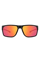 Carrera Eyewear x Ducati 59mm Rectangular Sunglasses in Black Red/Red Multilayer at Nordstrom