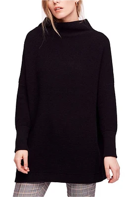 Free People Ottoman Slouchy Tunic Black at Nordstrom,