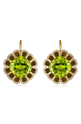 Mindi Mond Floating Peridot & Diamond Drop Earrings in Gold/Peridot/Diamond at Nordstrom