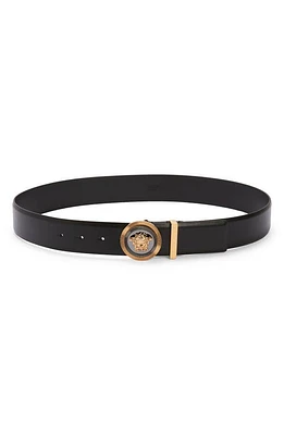 Versace Biggie Medusa Coin Belt Black/Versace Gold/Ruthenium at Nordstrom, Eu