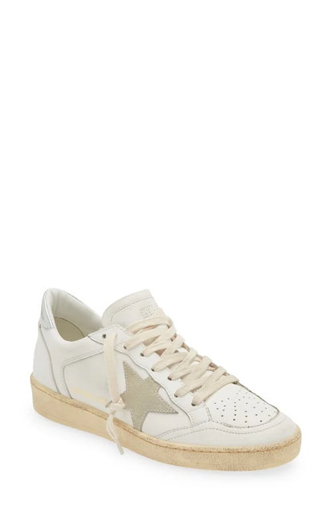 Golden Goose Ball Star Sneaker White/Silver at Nordstrom,